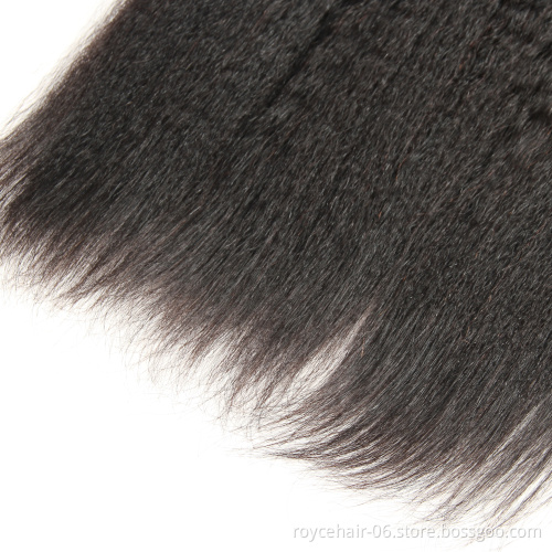Wholesale Factory Supplier Unprocessed Virgin Indian Kinky Straight Hair Yaki Weave Bundles